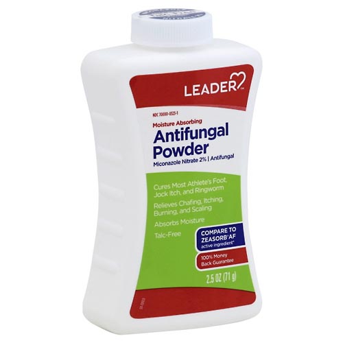 Image for Leader Antifungal Powder, Moisture Absorbing,2.5oz from Vanco Pharmacy