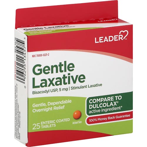 Image for Leader Laxative, Gentle, Enteric Coated Tablets,25ea from Vanco Pharmacy