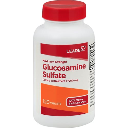 Image for Leader Glucosamine Sulfate, Maximum Strength, 1000 mg, Tablets,120ea from Vanco Pharmacy